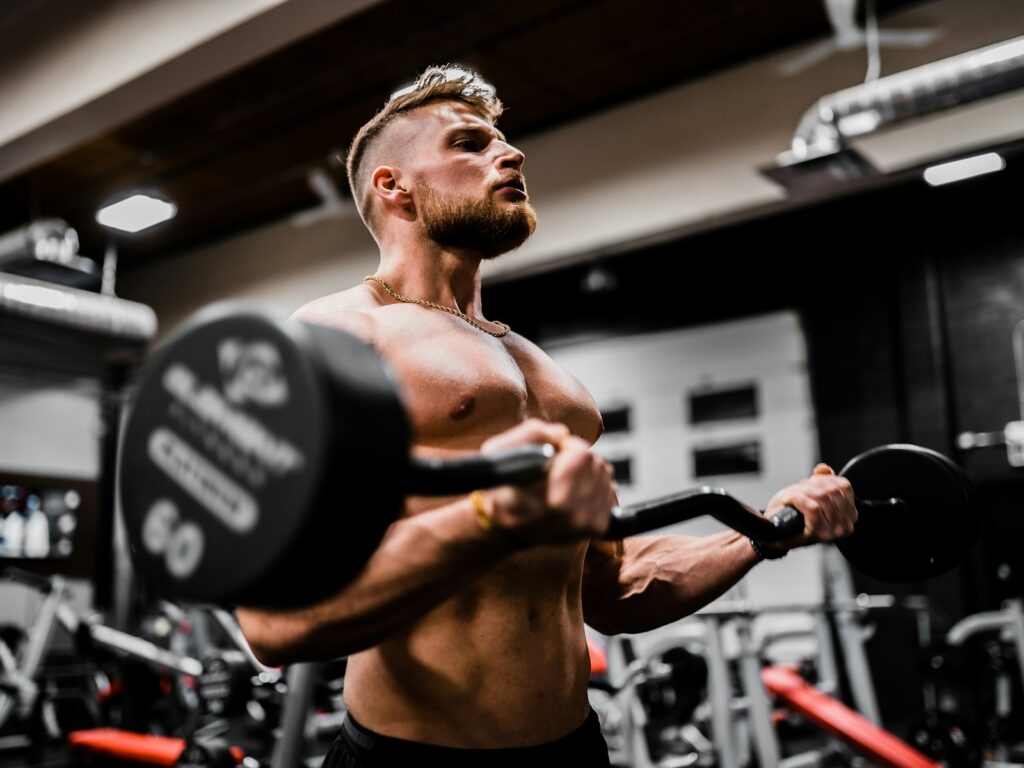 Intense high-intensity workout, representing the Insanity program
