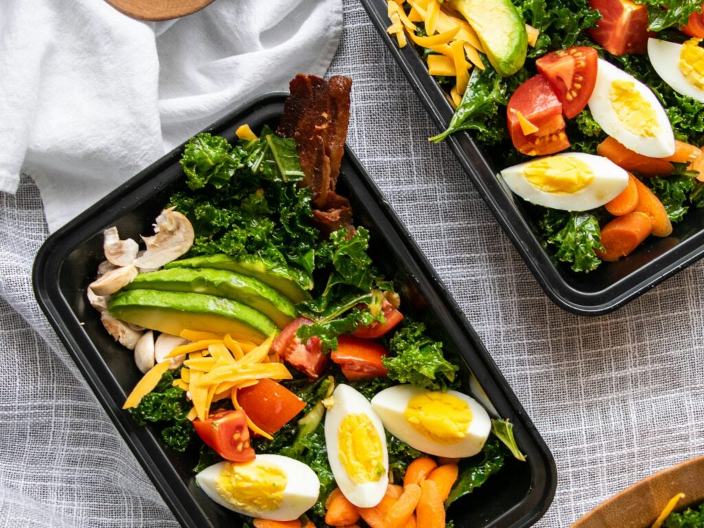 Portion-tracked meal, representing the WeightWatchers program