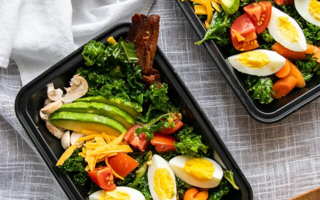 Portion-tracked meal, representing the WeightWatchers program